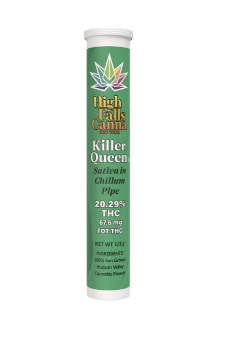High Falls Canna Pre-pack One Hitter Glass Pipe | Killer Queen