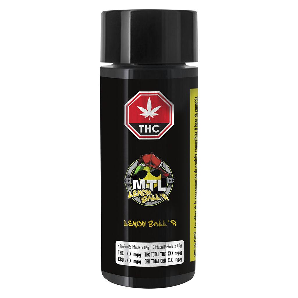 Lemon ball'r infused pre-roll - 3x0. 5g