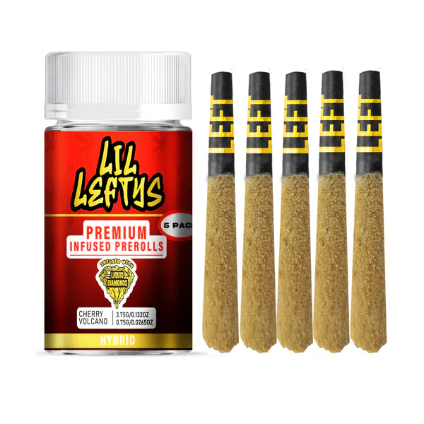 Left Coast | Cherry Volcano | Infused Pre-Roll 5pk | ZenZest Weed