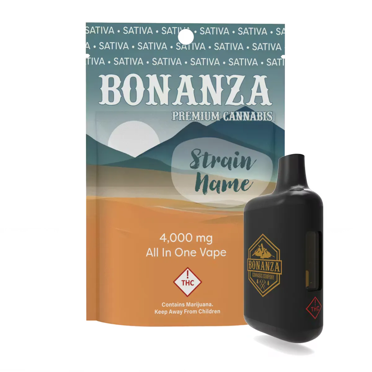 Bonanza – Disposable – Strawberry Cough (S) 4000mg 4g Vaporizers