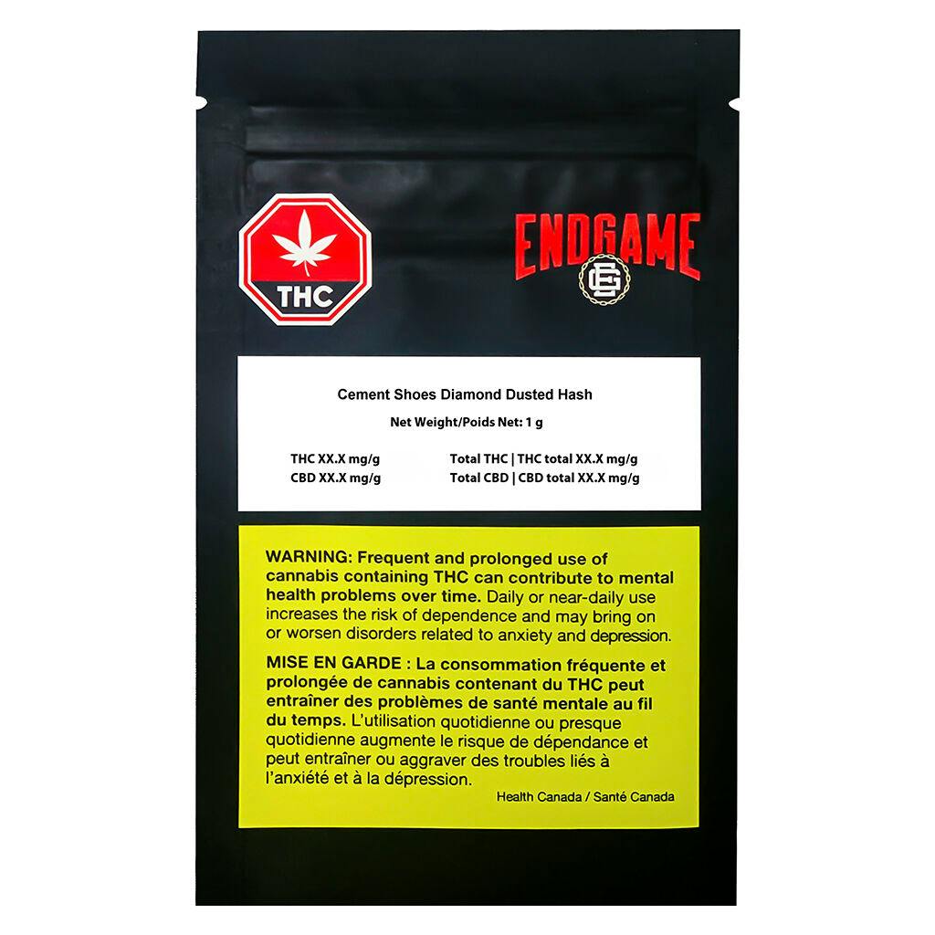 Endgame Cement Shoes Diamond Dusted Hash - 1g🔥NEW