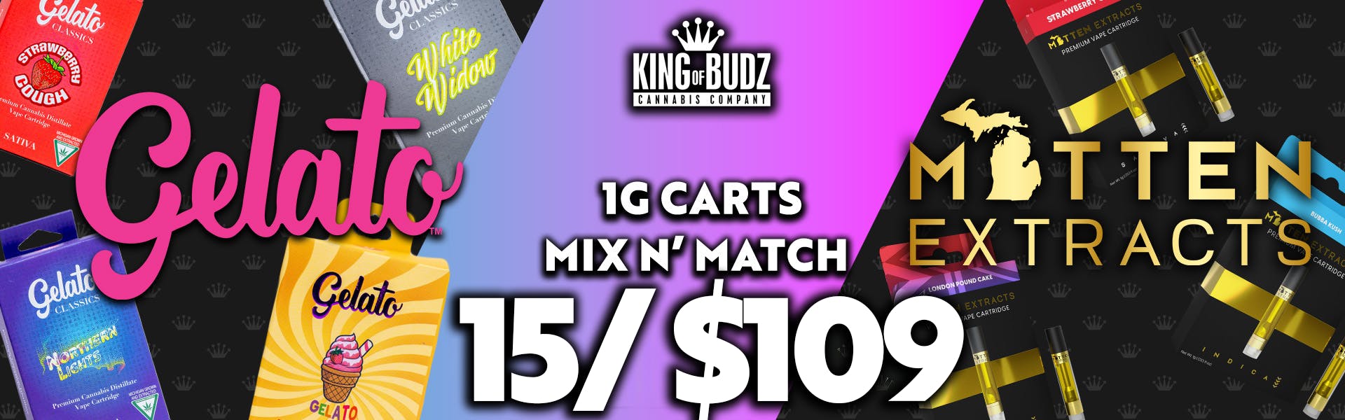 Gelato and Mitten 15 For $109