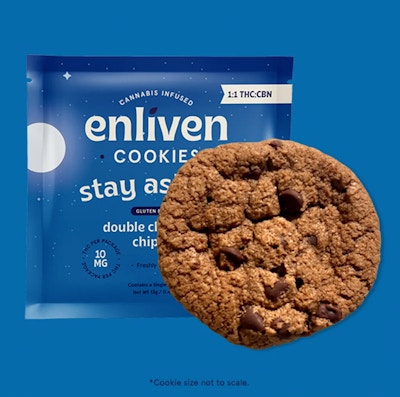 Product KR Enliven Cookies - Double Chocolate Chipzzz 1:1 (THC:CBN) 10mg (1pk)