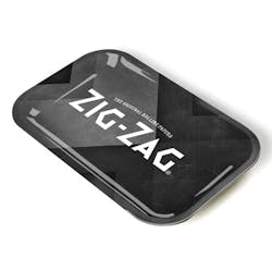 Zig Zag | Small Black Logo Rolling Tray - 7in x 5.5in