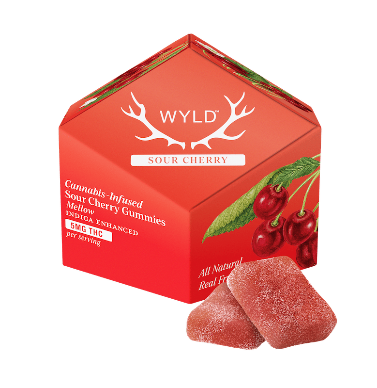 Product WYLD - Sour Cherry Gummies (100mg 10pk)
