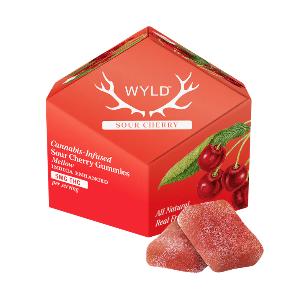 Product WYLD - Sour Cherry Gummies (100mg 10pk)