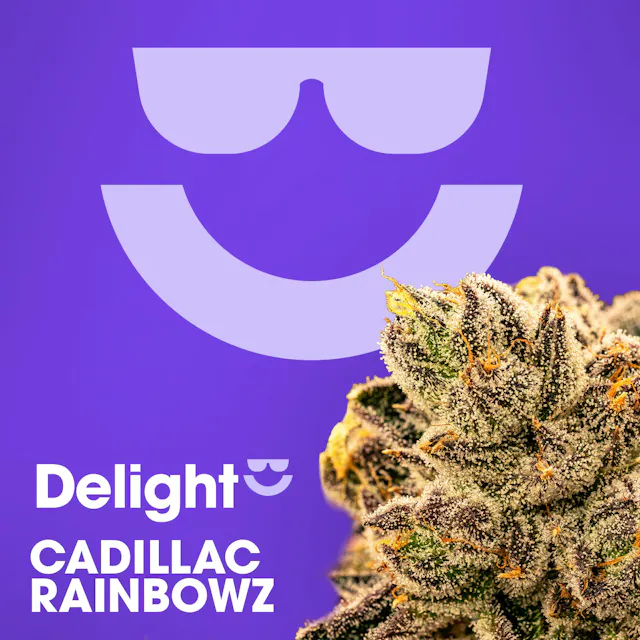 Delight Flower Cadillac Rainbowz 3.5g (indica hybrid)