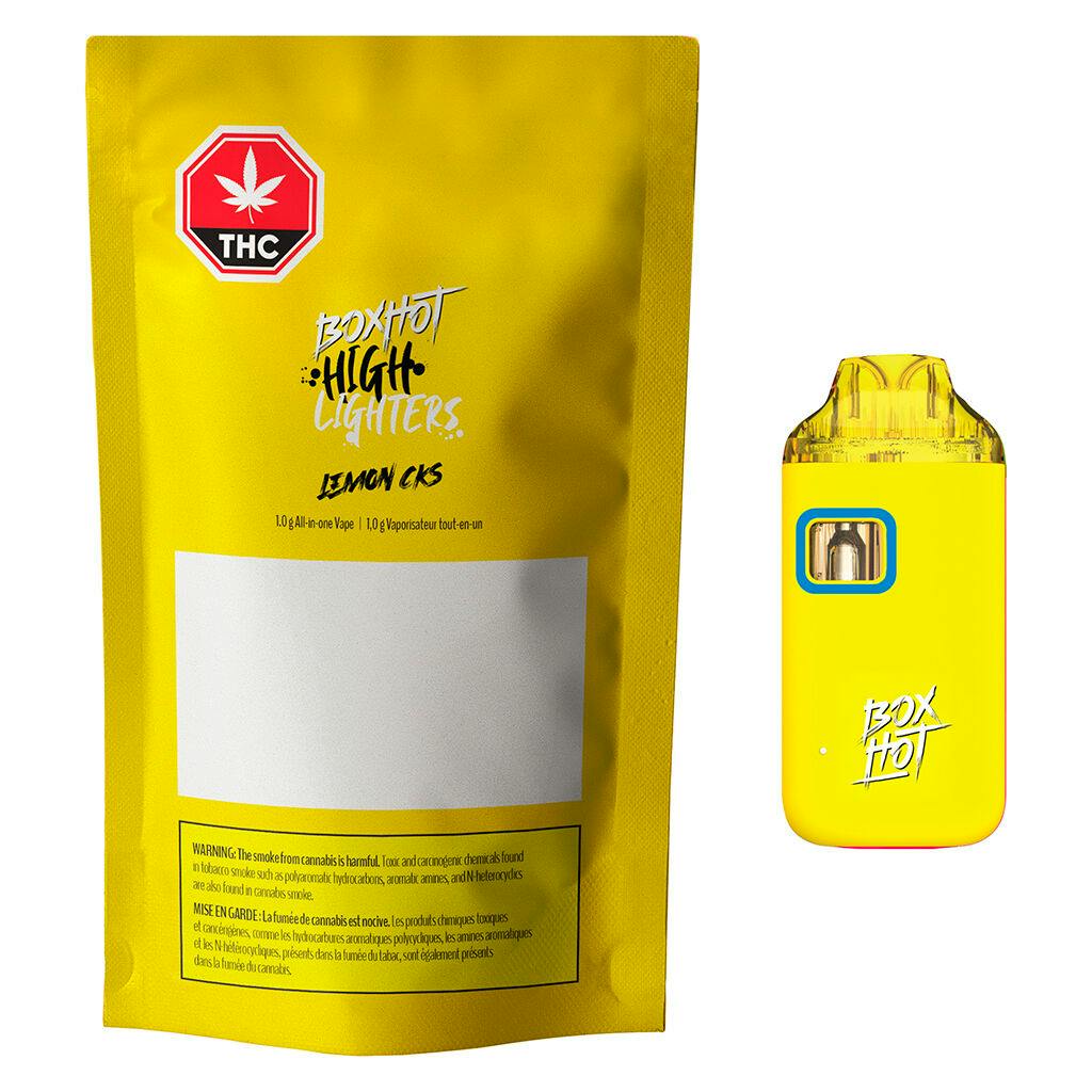 BOXHOT Highlighters - Lemon CKS All-In-One Vape