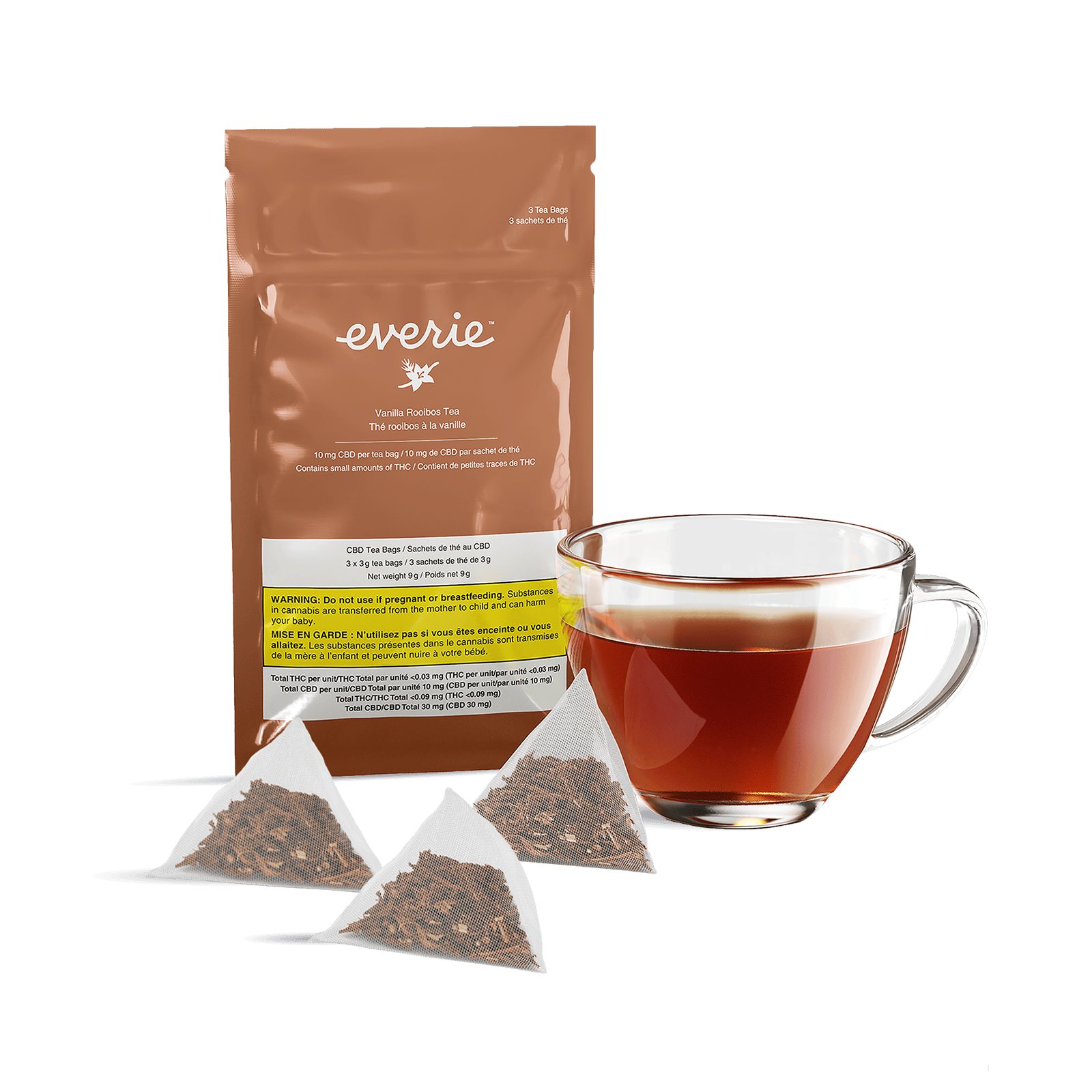 CBD Rooibos Tea by Everie Drinkable CBD Edible Cannabis Delivery open now