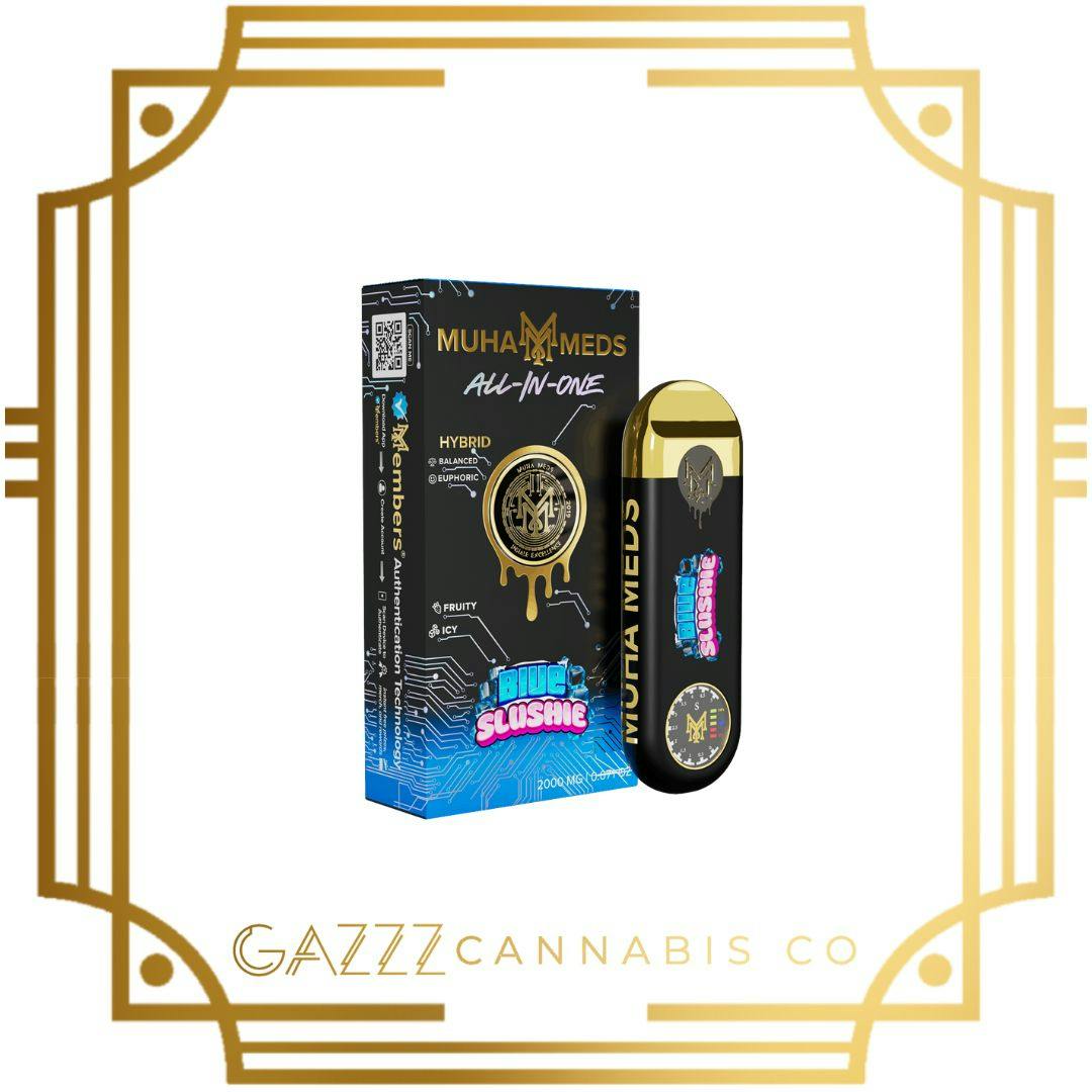 vape gang Disposable - Muha Meds AIO | 3rd Gen - Blue Slushie