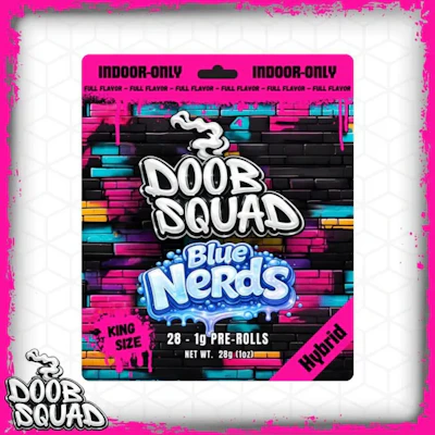 Doob Squad - 28-Pack 1g Prerolls - Blue Nerds - PRE_ROLLS by Doob Squad at King of Budz