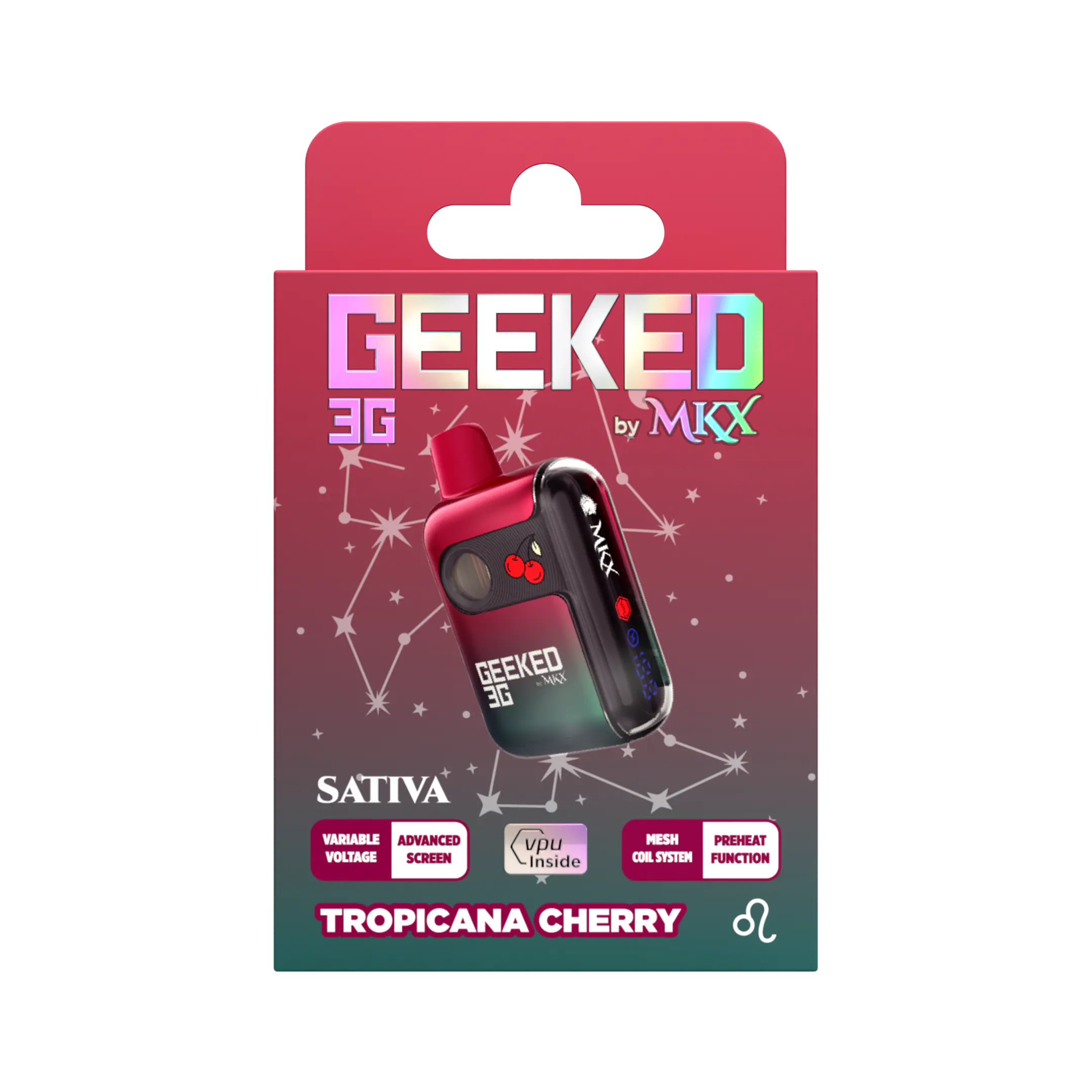 Geeked x MKX - Disposable 3g - Tropicana Cherry - Sativa | Timber