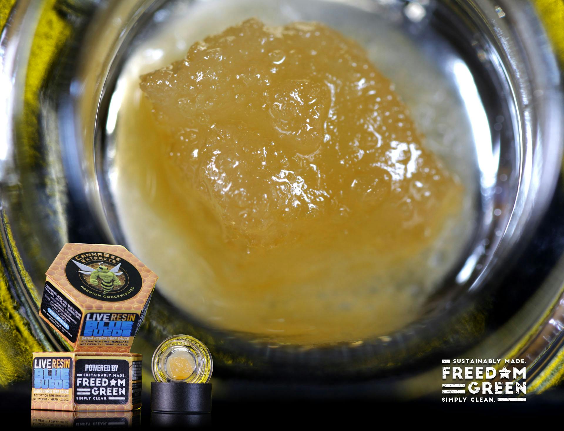 Product: Canna Bee | Blue Suede | Live Resin Terp Sauce Sativa