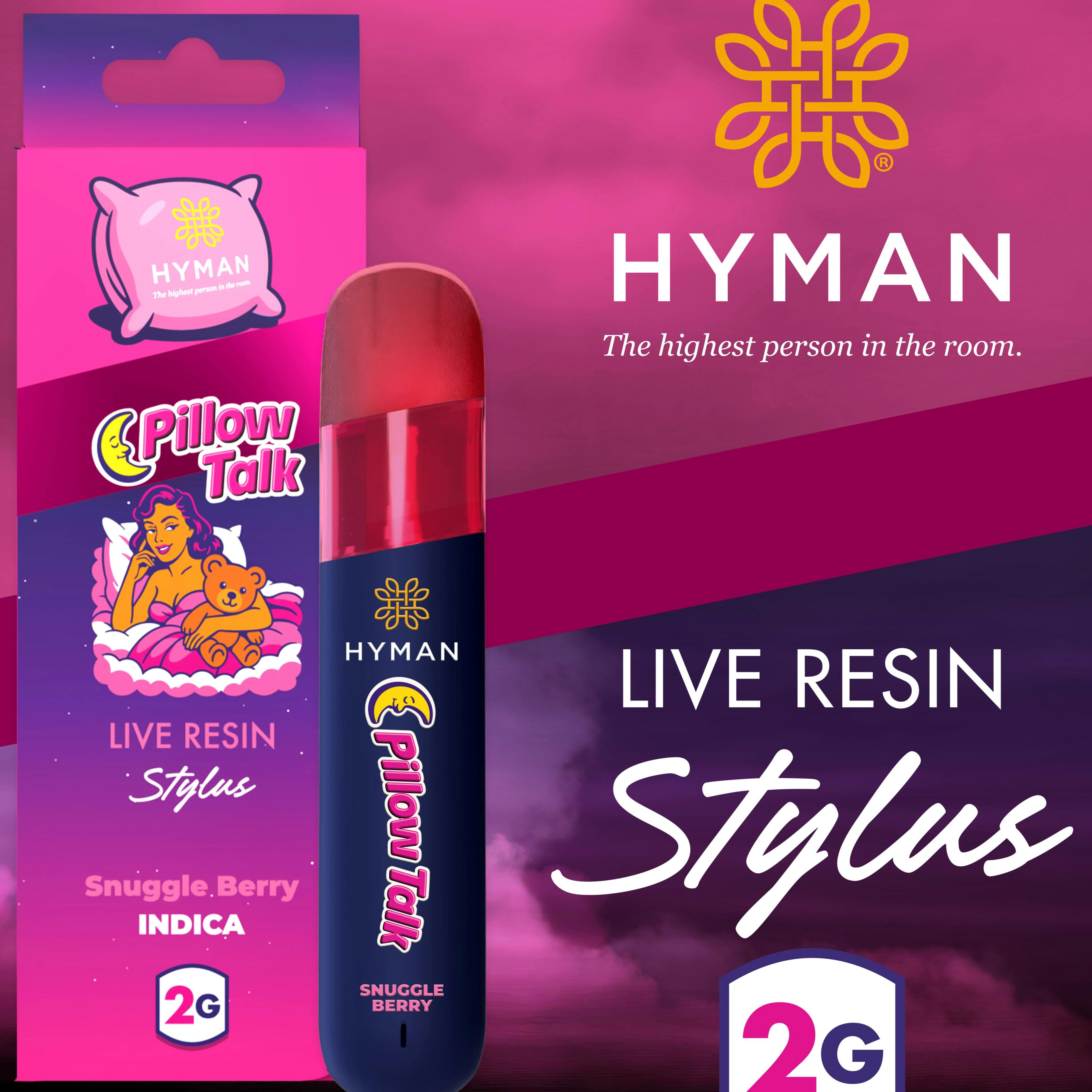 Hyman | Stylus | PillowTalk | 2G Live Resin Disposable