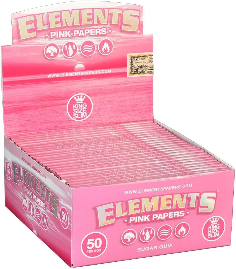 Elements Pink Papers King Size