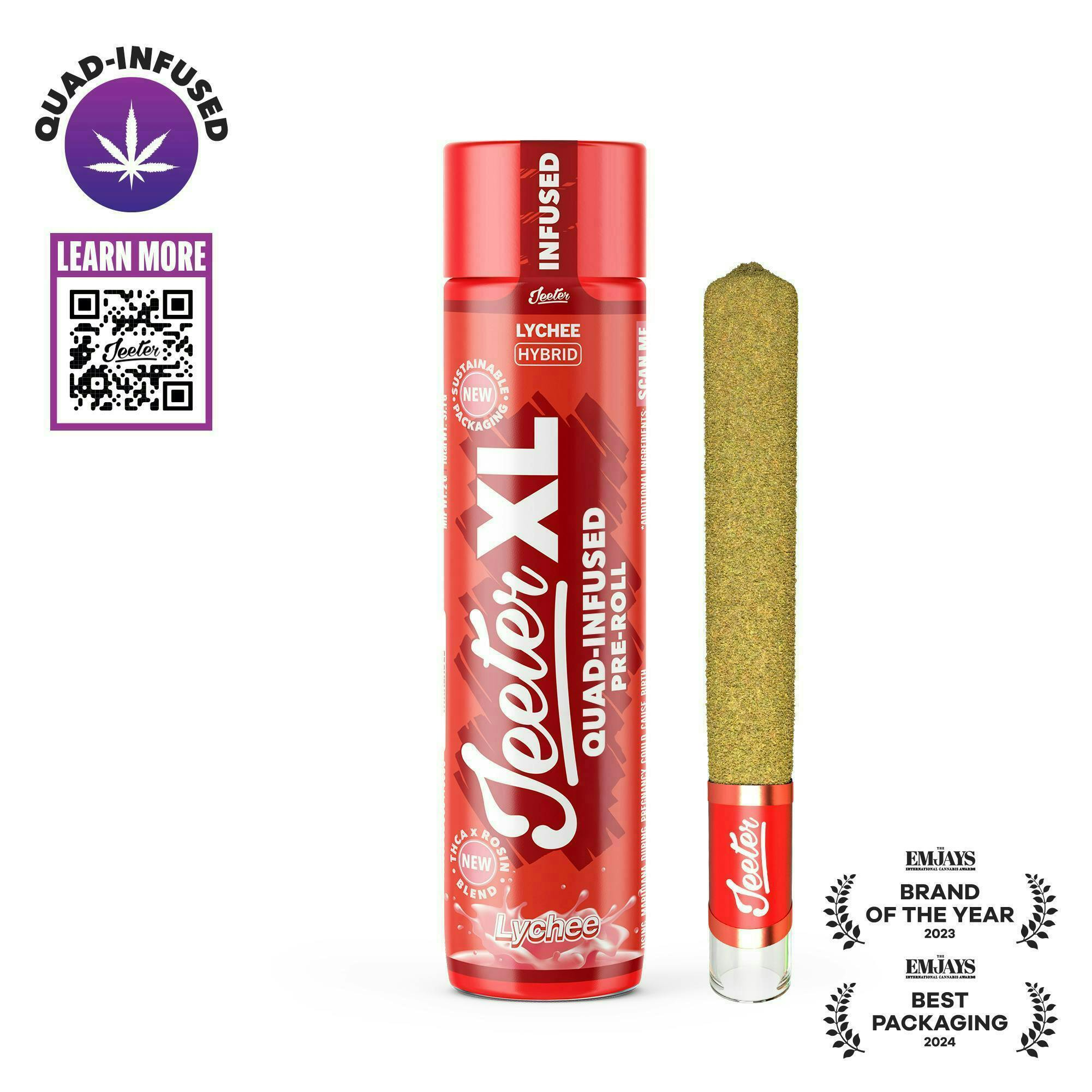 Product Lychee Jeeter XL Infused | Pre Rolls | 2g