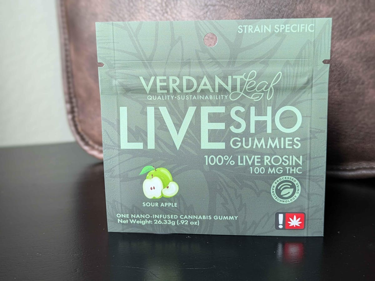 Photo of Sour Apple Live SHO Gummy 100mg (Verdant Leaf)