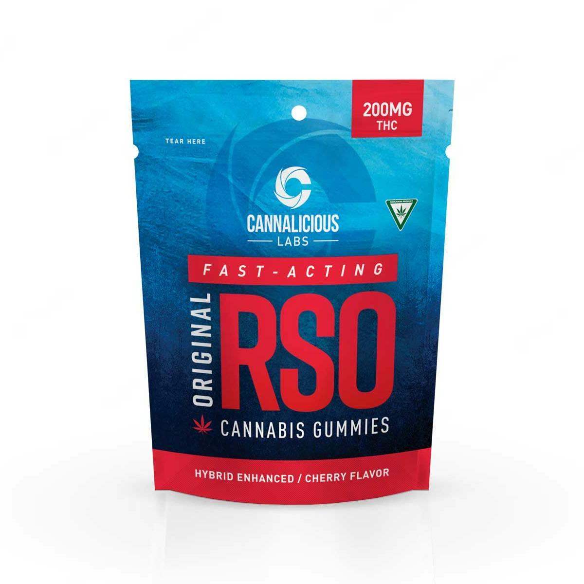 Cannalicious Labs | RSO Gummies - 200mg - Cherry (Hybrid)