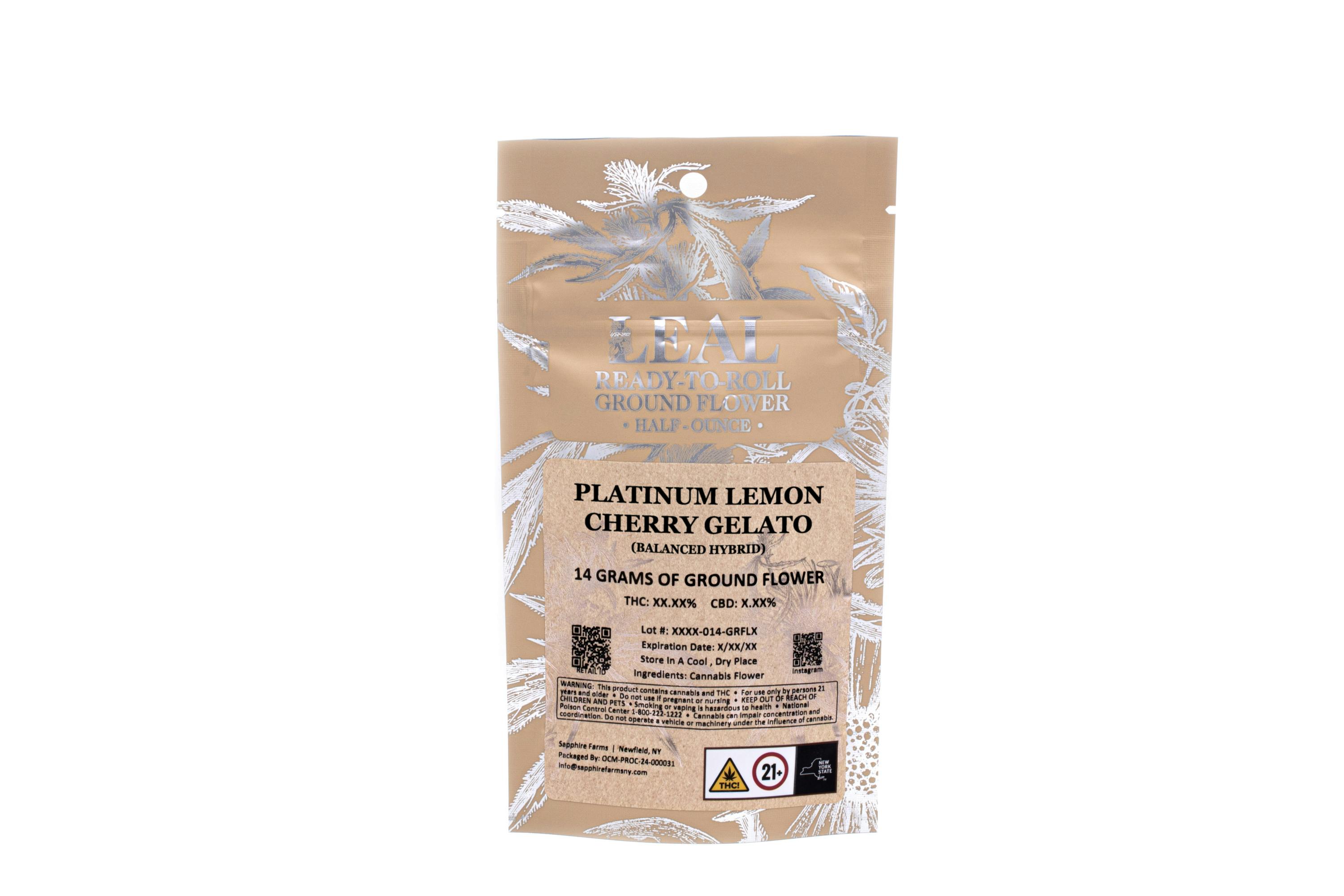 Platinum Lemon Cherry Gelato | 14g Ground Flower