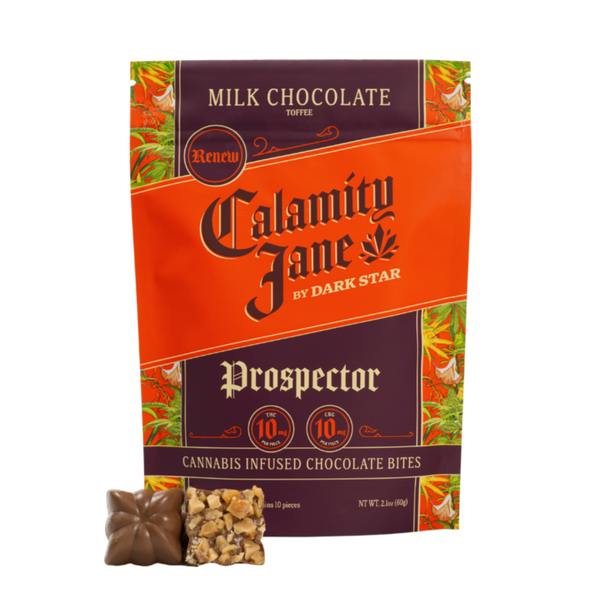 Dark Star Calamity Jane Milk Chocolate Toffee 1:1 THC:CBG Bites