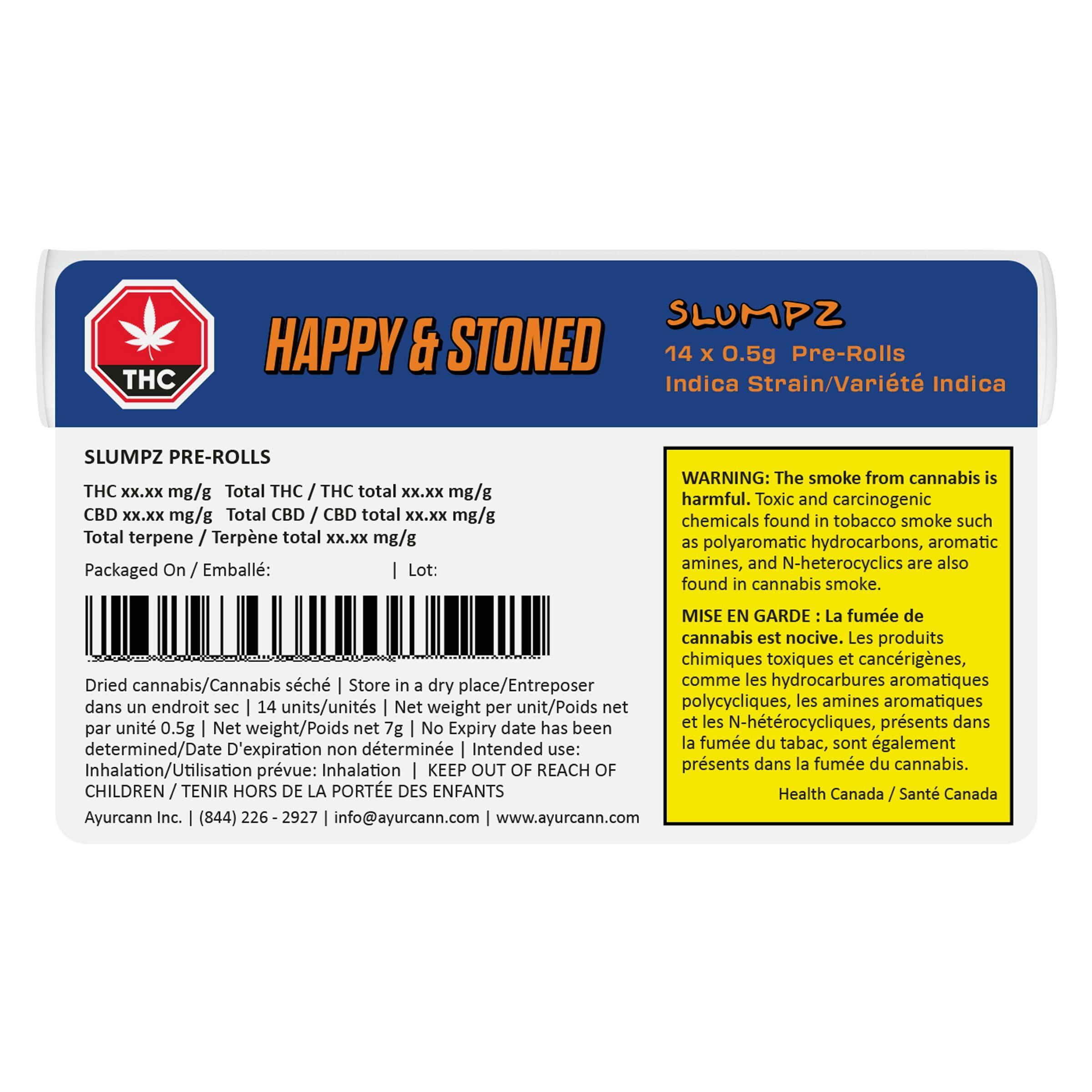 Happy & stoned - slumpz prjs - 14x0. 5g