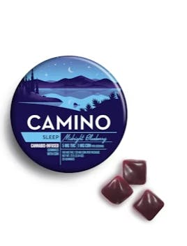 Photo of Camino Sleep Midnight Blueberry CBN Gummies 100 mg 20pk
