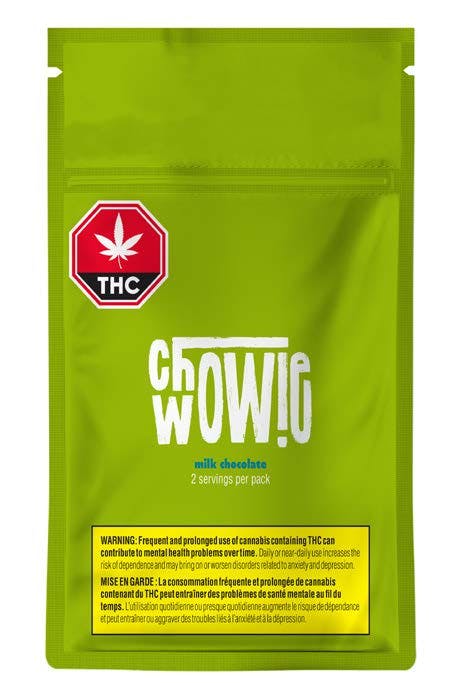 Chowie wowie - thc solid milk chocolate - 1 pack