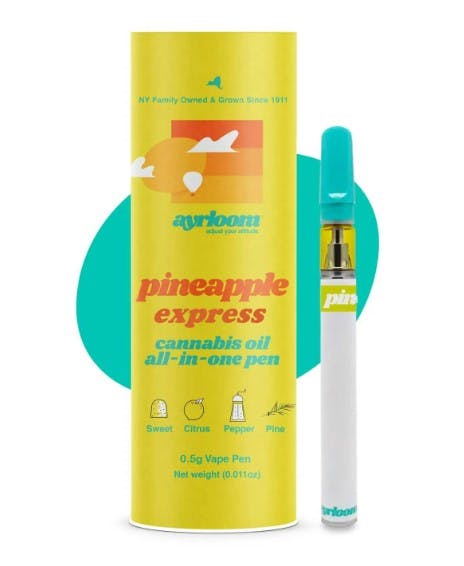 Ayrloom | Pineapple Express | Cannabis Oil All-In-One Disposable Vape Pen