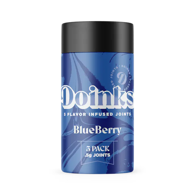 Doinks Infused Joints Pack Blueberry 5pk/2.5g (hybrid, infused pre roll packs)