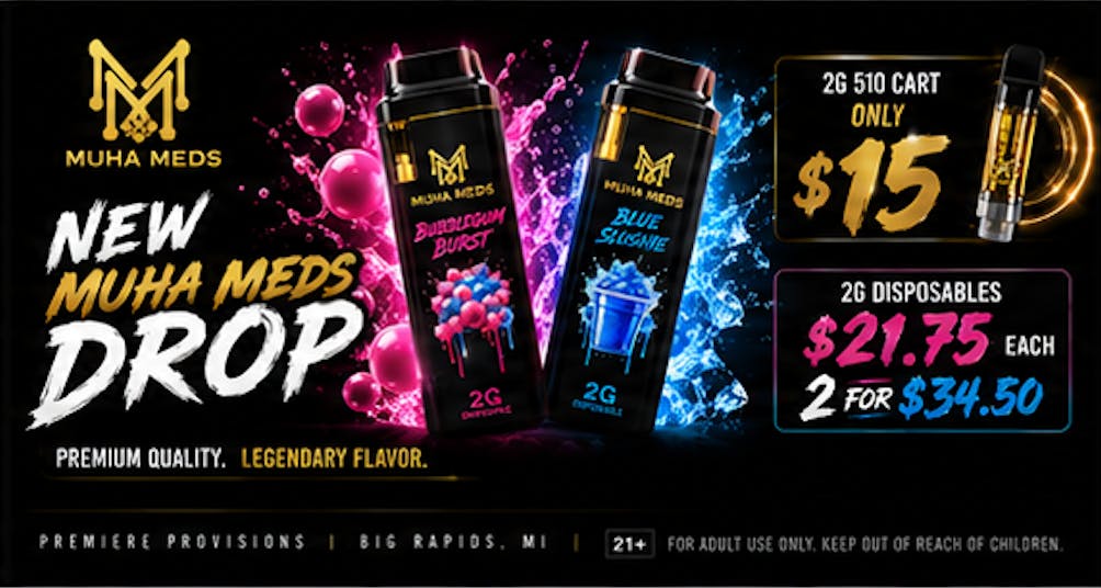 Premiere Provisions - Big Rapids Menu - a Cannabis Dispensary in