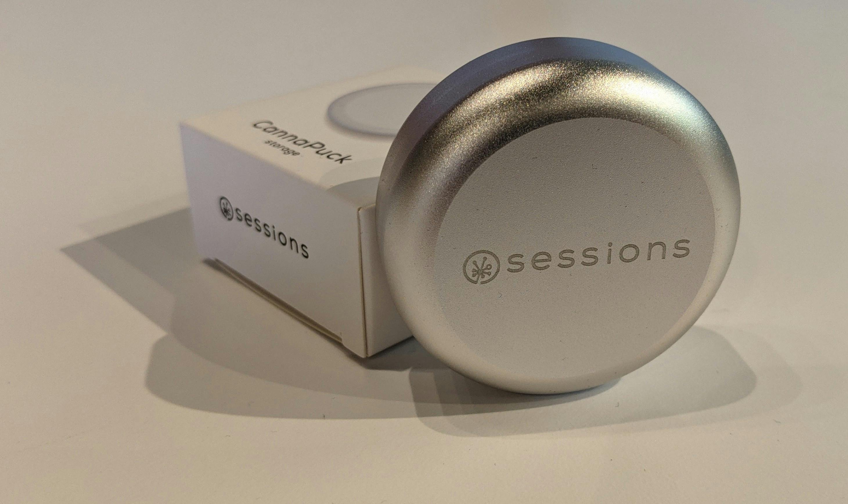 Sessions - cannapuck storage - silver