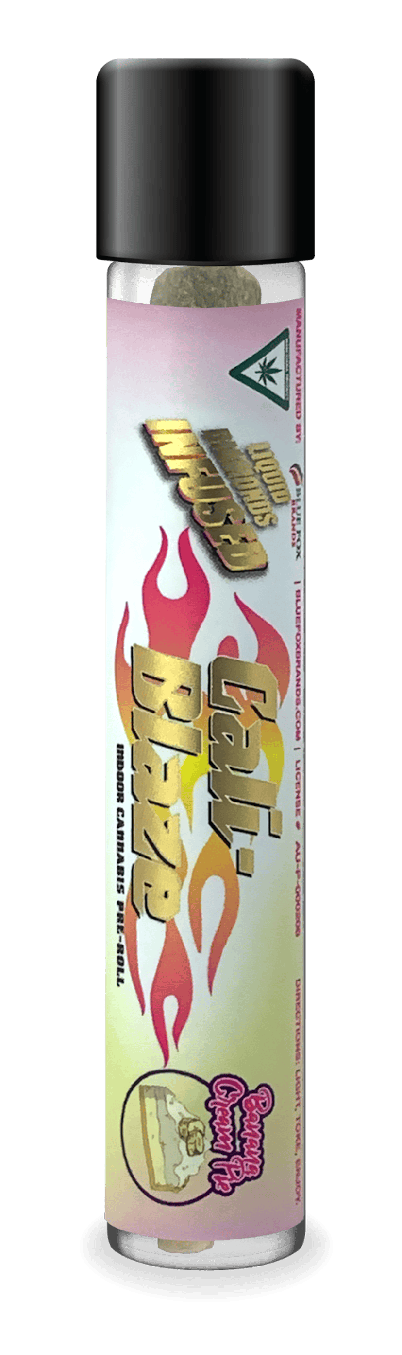 Cali Blaze 1.2g Infused Preroll Banana Cream Pie