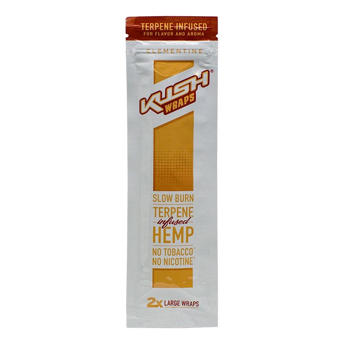 Kush Wraps | Clementine Terpene Infused Hemp Wrap - 2pk