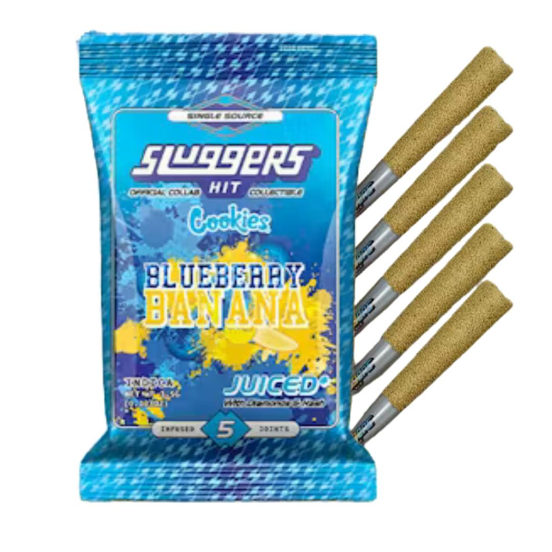 BLUEBERRY BANANA DIAMOND & HASH INFUSED 5PK PREROLLS