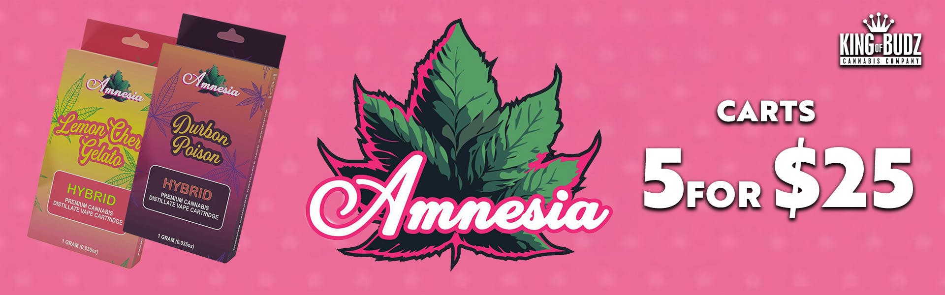 Amnesia - 1g Carts - 5/$25