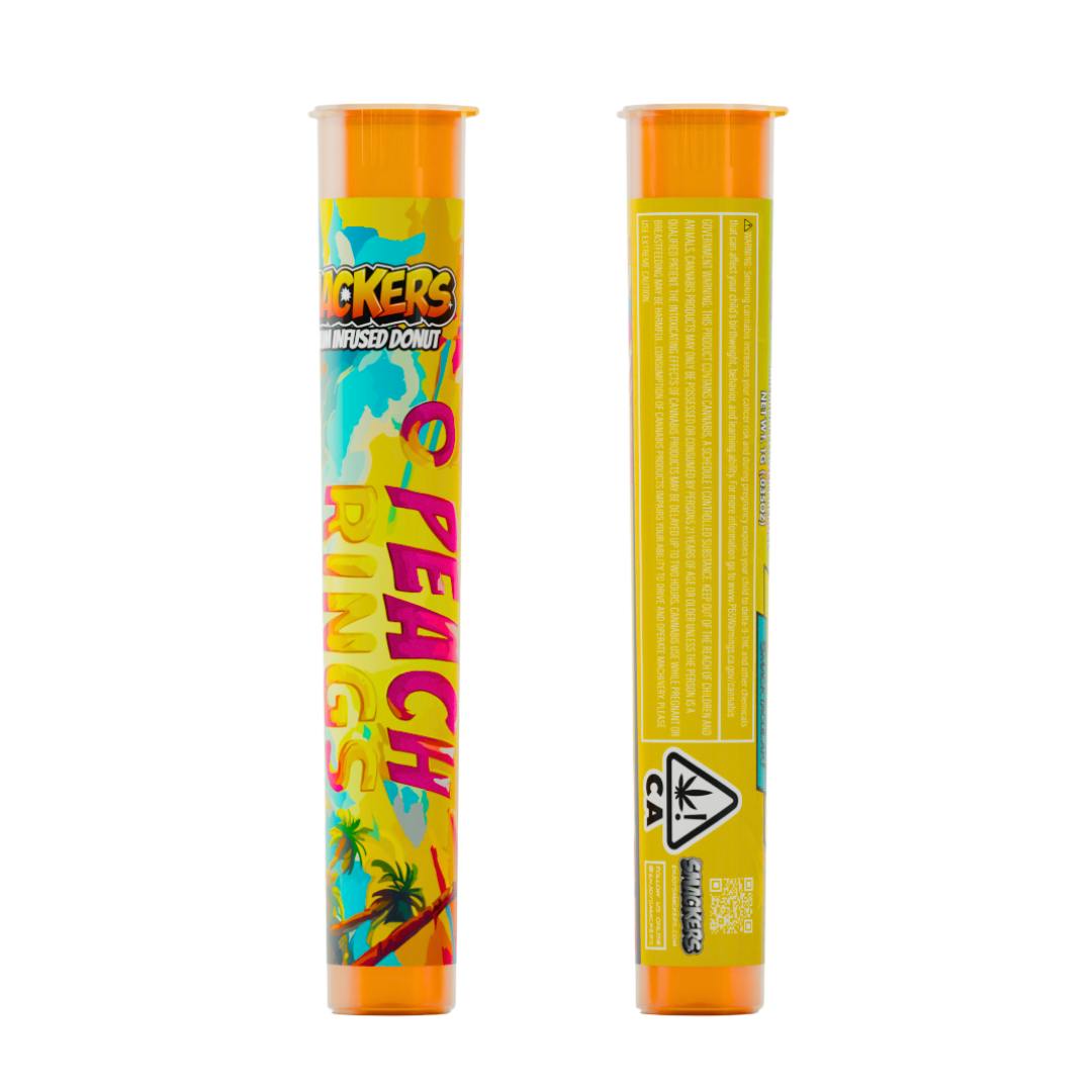 PEACH RINGS INFUSED PREROLL DONUT