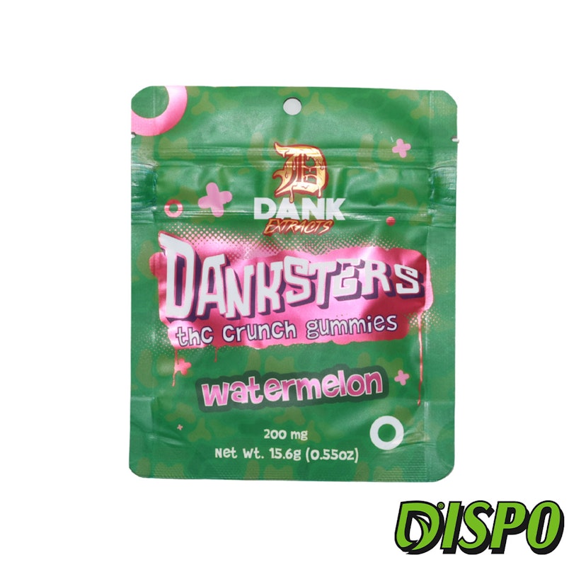 Dank Extracts Danksters - Watermelon Nerd 200mg Gummies