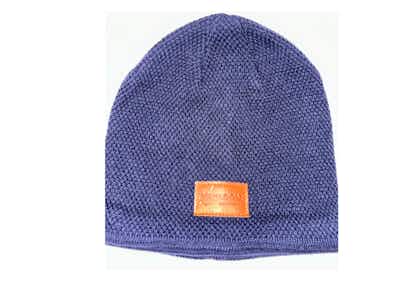 Product: Bloom City Club Leather Patch Beanie | Bloom