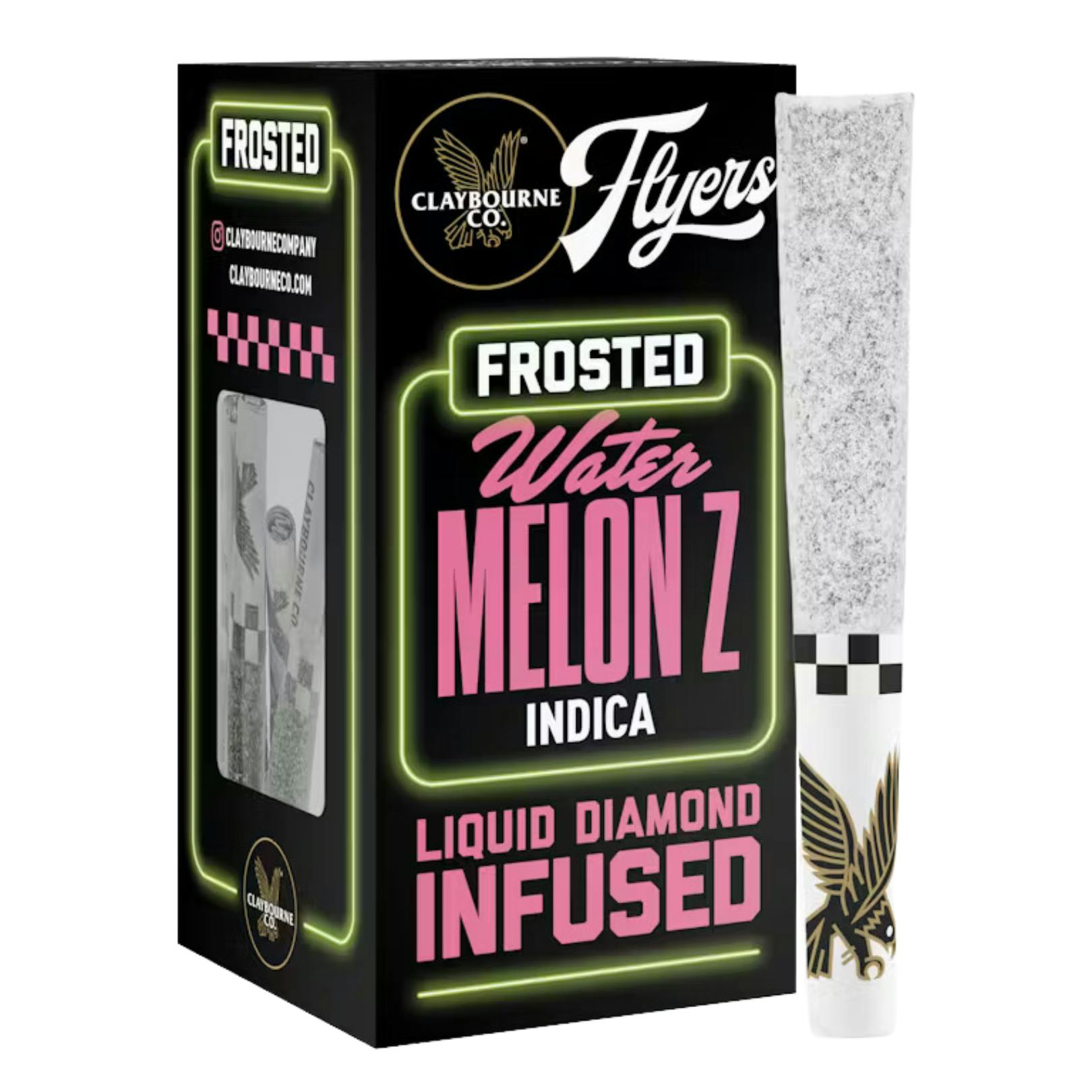 WATER MELON Z LIQUID DIAMOND INFUSED THCa DUSTED 5PK PREROLLS