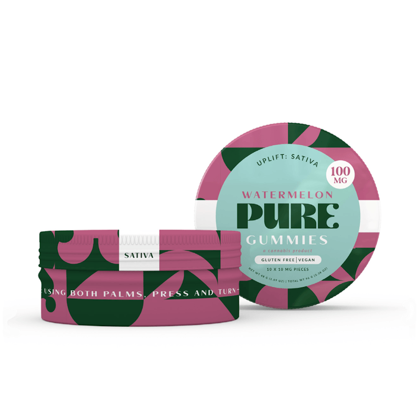 Pure Watermelon Sativa Gummies | 100mg