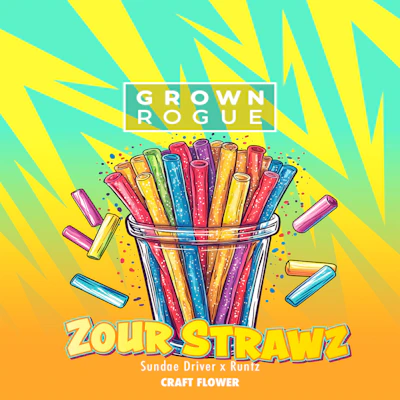 DELI - Grown Rogue - Zour Strawz - FLOWER by Grown Rogue at King of Budz
