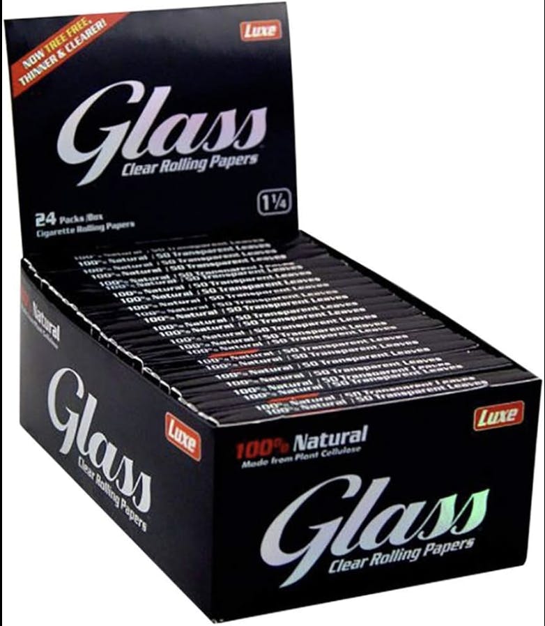 Glass | Plant Cellulose | Clear Rolling Papers