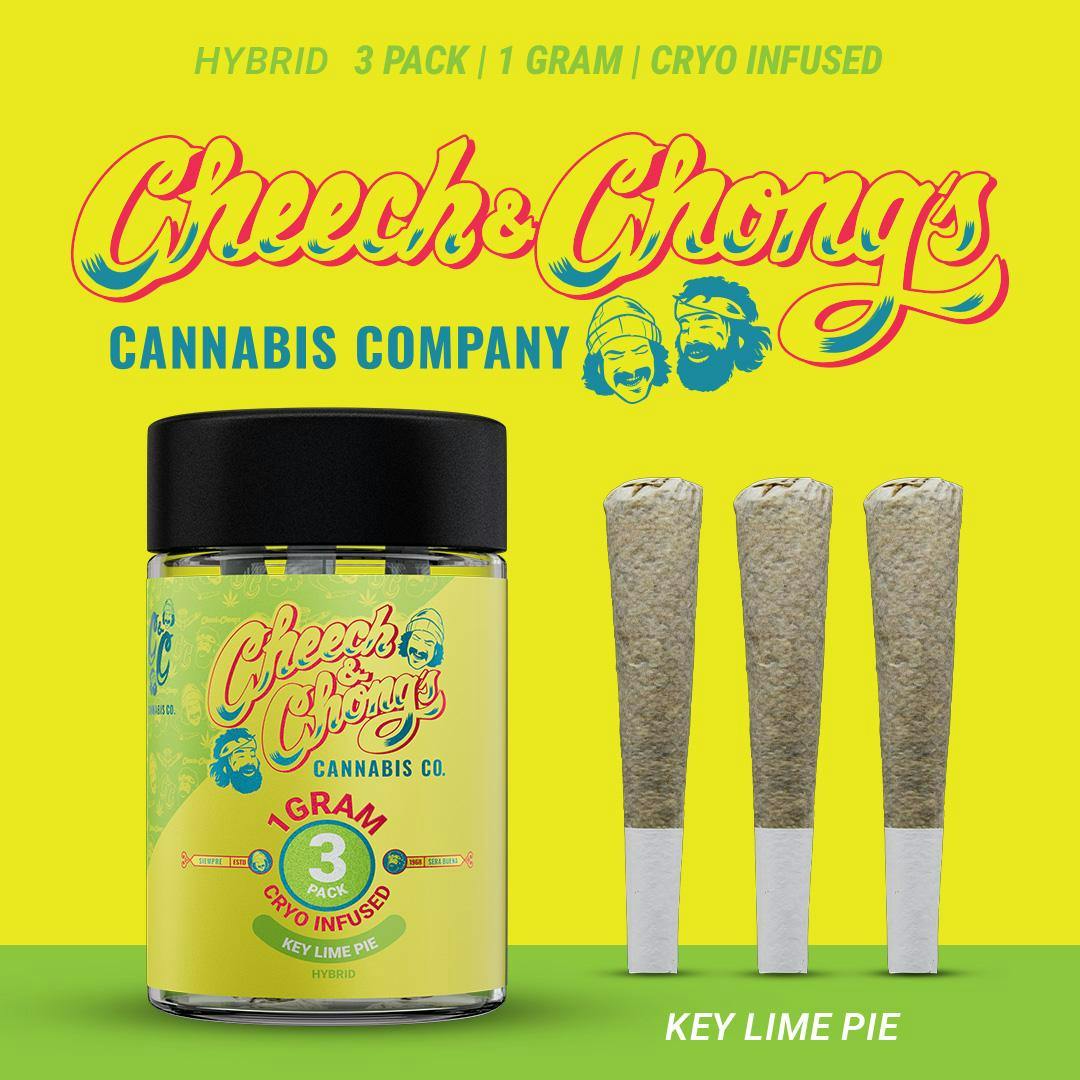 Cheech & Chong - 3 Pack Cryo Infused Pre-Roll - Key Lime Pie (H)