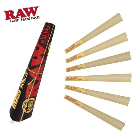 Product RAW Black Cones 1 1/4 - 6pk