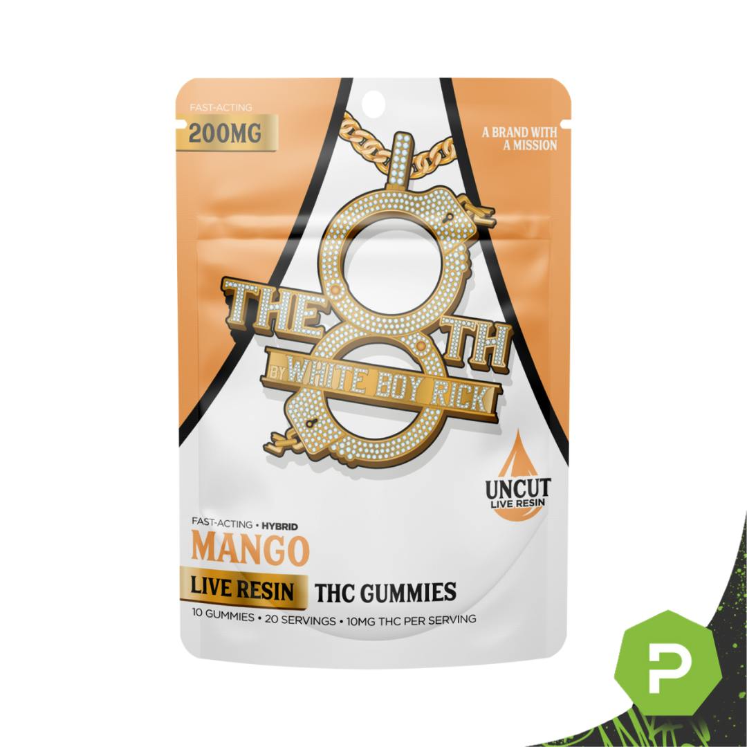 ビカクシダ　セット 金童　OMG　ホワイトギズモ　リドレイドワーフ The 8th White Boy Rick | 200mg Live Resin Gummies | Mango - Puff