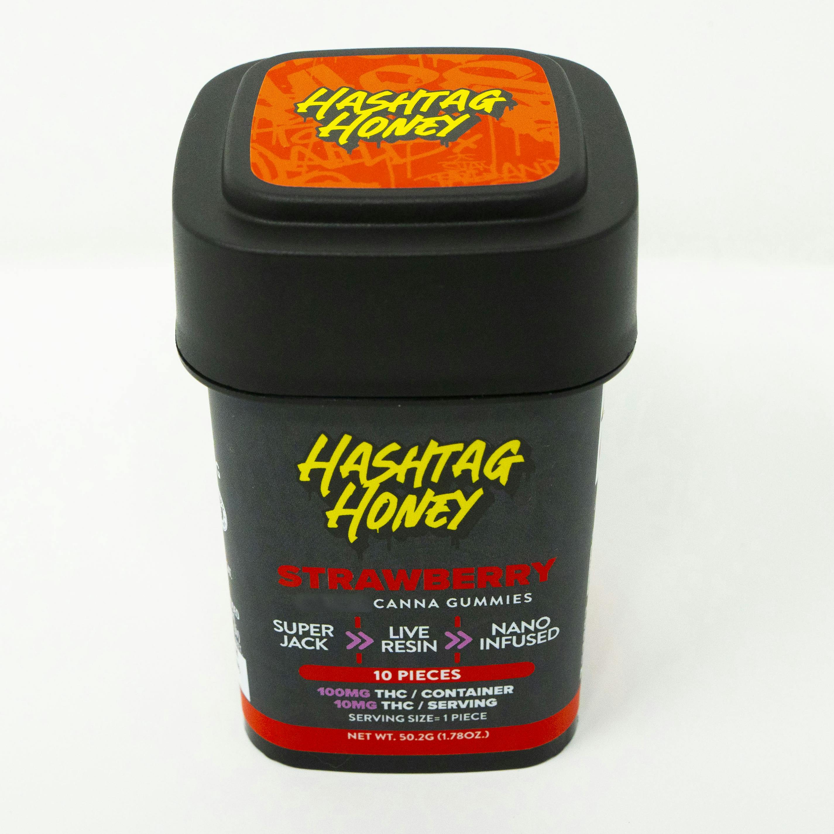 Hashtag Honey - Strawberry Live Resin Gummies - 100mg 10pk
