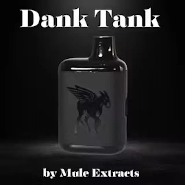 Mule Extracts Dank Tank Live Resin Disposable 9lb Hammer 1g (indica)