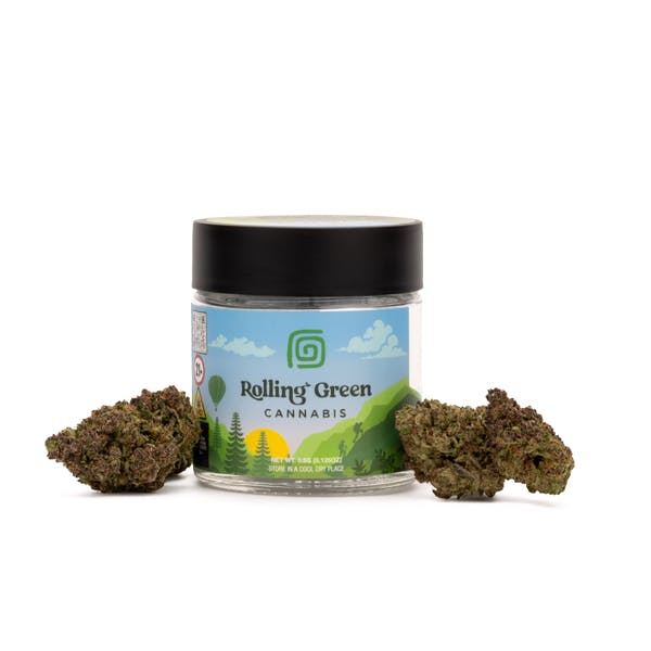 Rolling Green Gas Face Flower