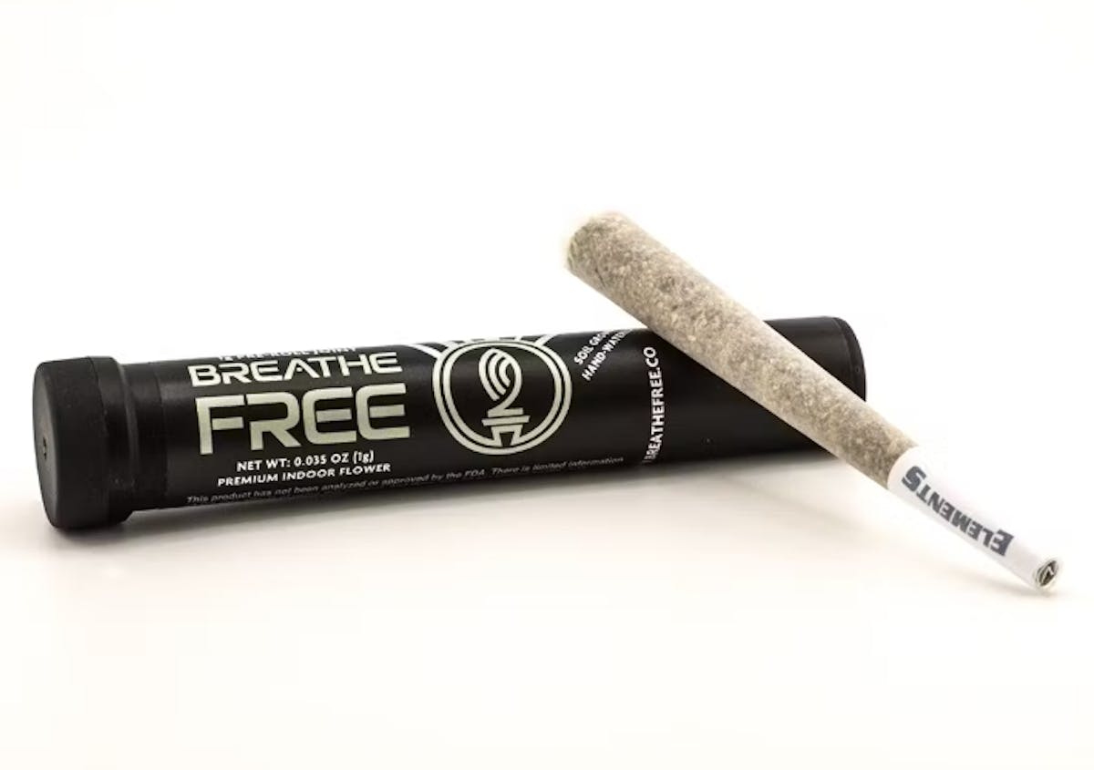 Photo of Zelium 1g Pre-Roll Breathe Free