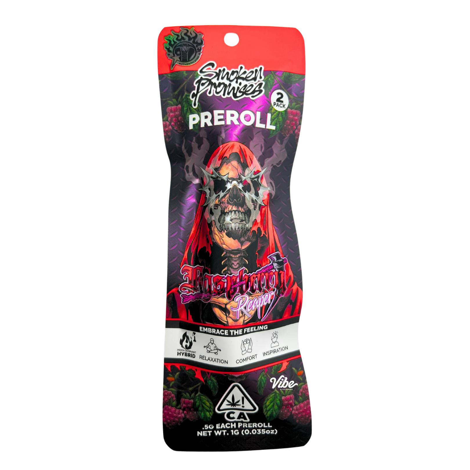 RASPBERRY REAPER 2PK PREROLLS